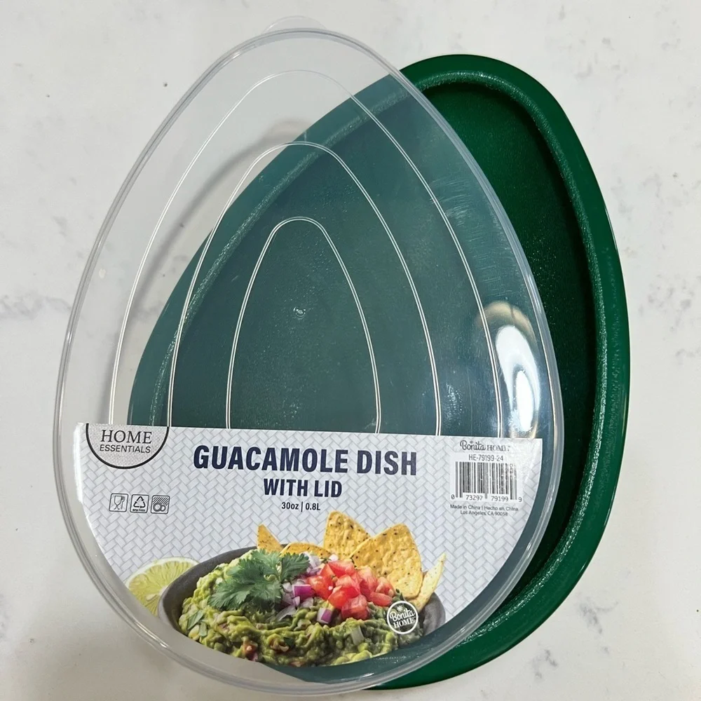 Home Essentials Dark Green Guacamole Server with Lid